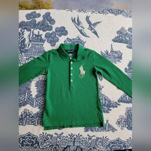 Ralph Lauren Kids Green Polo Shirt NWT Size Small 7